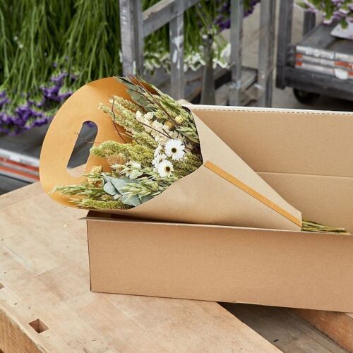 Dried Flowers Bouquet in Gift Box - Natural