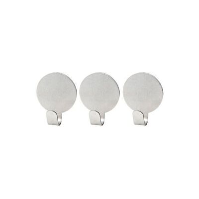 Set of 3 Fackelmann Tecno round adhesive hooks