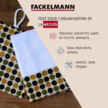 Lot de 3 crochet adhésifs ronds Fackelmann Tecno 2