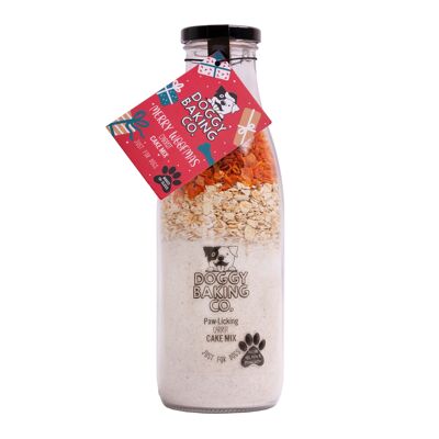 Merry Woofmas Carrot Cake Mix in a Bottle