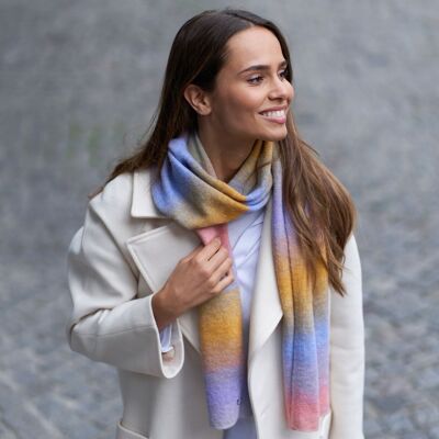 NADEGE - Wool gradient scarf