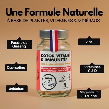 Kotor® Vitalité & Immunité - Multiviamines et Minéraux - 60 Gélules 4