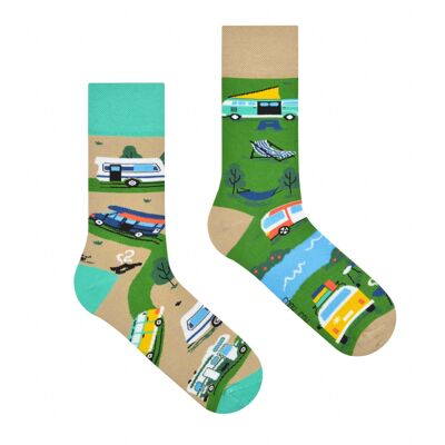 Caravaning / Camper socks - casual mismatched socks