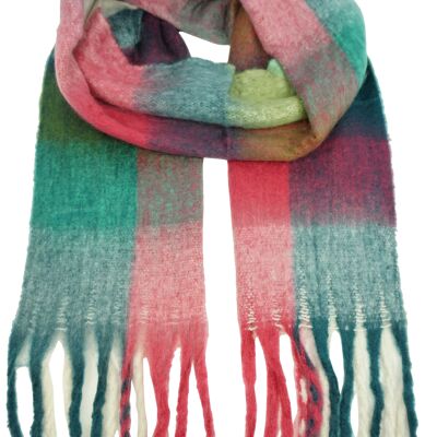 Big scarf with fringes YF5964