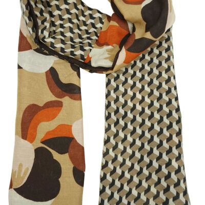 Patterned scarf YF6016