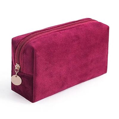 Trousse de toilette en velours | velours | trousse de maquillage | 18x7x10CM