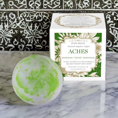 Aches Plant Extract + Sea Minerals Aromathérapie Bombe de bain VEGAN