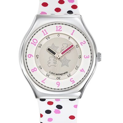 38708 - Montre fille analogique Lulu Castagnette - Bracelet plastique - Mini Star