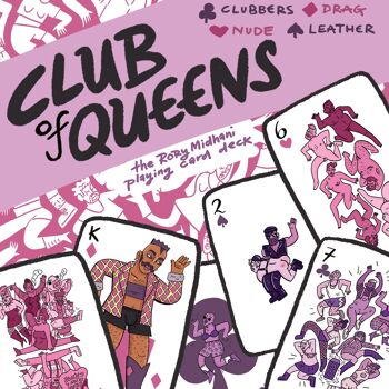 Club of Queens cartes à jouer pour adultes avec des personnages étranges 4