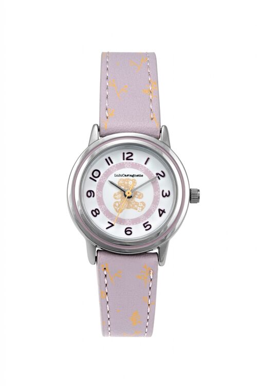 38903 - Montre fille analogique Lulu Castagnette - Bracelet cuir - Douceur