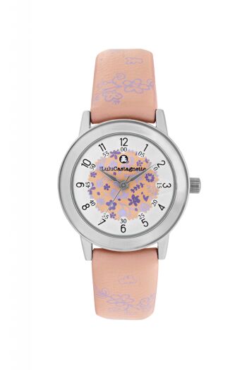 38919 - Montre fille analogique Lulu Castagnette - Bracelet cuir - Bohème