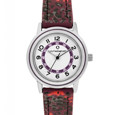 38923 - Montre fille analogique Lulu Castagnette - Bracelet cuir - Glam