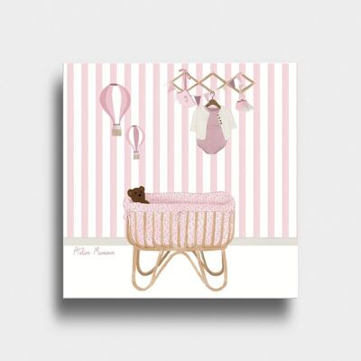 Card "Pink Baby Room"