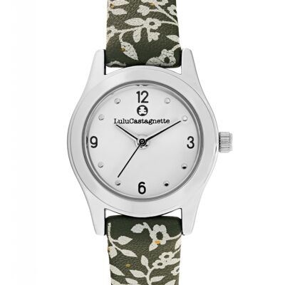 38926 - Montre fille analogique Lulu Castagnette - Bracelet cuir - Leaf