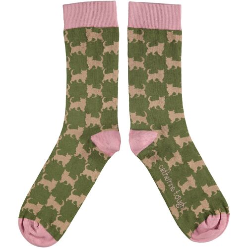 Men's Organic Cotton Crew Socks - CAT khaki