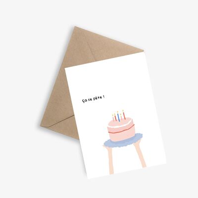 Birthday card - Let's celebrate