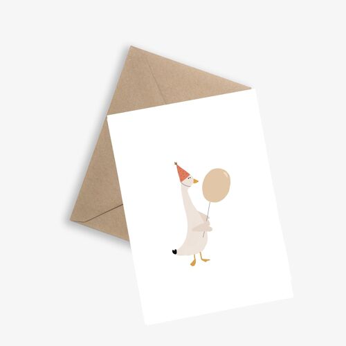 Carte Anniversaire Simple - Chapeau d'Anniversaire