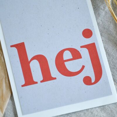 Postcard "hey"