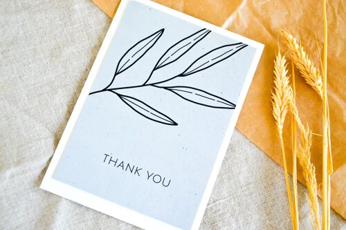 Postkarte "Thank you"