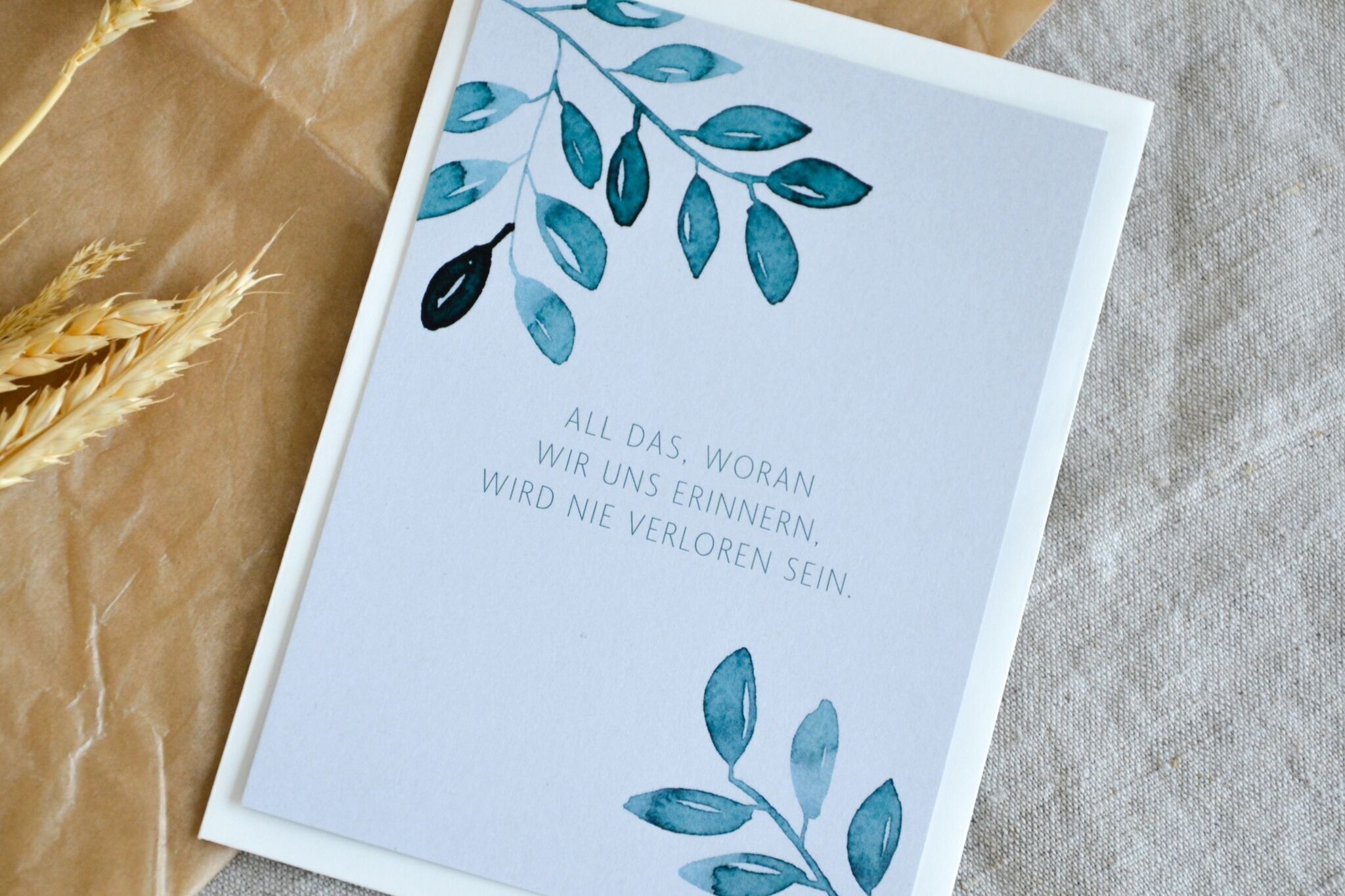 Postkarte „Abschied"