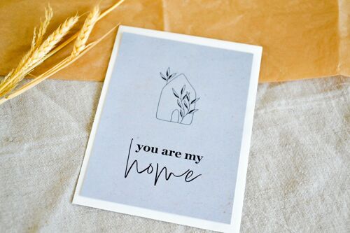 Postkarte „You are my home“