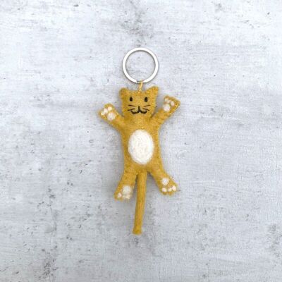 Keyring kat geel (K3-ABAK06)