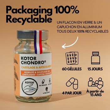 Kotor® Chondro - Régénère les Cartilages - 60 Gélules - Made in Provence 5