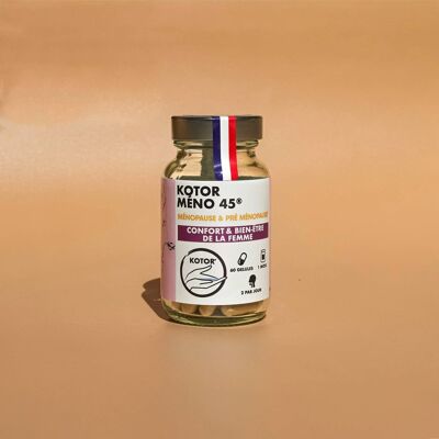 Kotor® Meno 45 - Réduit les Symptômes de la Ménopause - 60 Gélules - Made in Provence