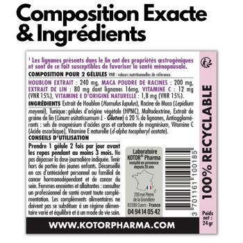Kotor® Meno 45 - Réduit les Symptômes de la Ménopause - 60 Gélules - Made in Provence 7