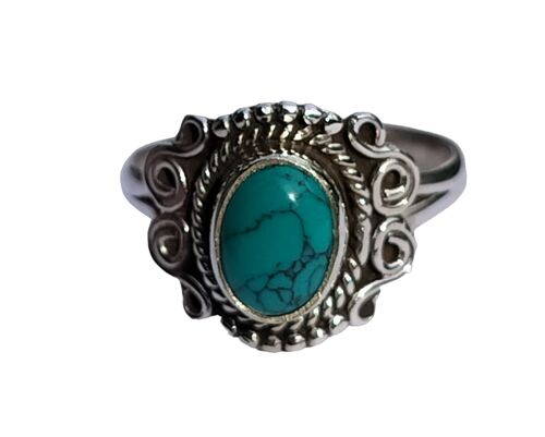 December Months Birthstone Turquoise 925 Sterling Silver Handmade Ring
