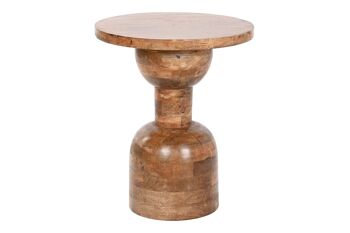 TABLE AUXILIAIRE MANGO 40X40X50 BRUN NATUREL MB208858 1