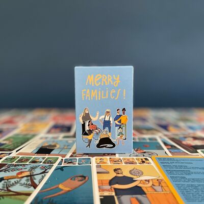 Jeu de cartes Merry Families pour les enfants de 4 ans et plus, célébrant les familles homosexuelles et arc-en-ciel