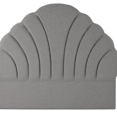 POLYESTER MDF BED HEADBOARD 189X8X180 GRAY MB210580
