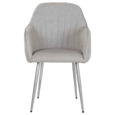 SILLA POLIESTER METAL 55X55,5X88 GRIS MB210585