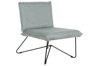 FAUTEUIL METAL POLYESTER 66X78X75 AVEC COUSSIN MB209905 6