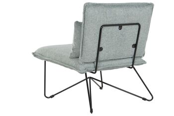 FAUTEUIL METAL POLYESTER 66X78X75 AVEC COUSSIN MB209905 7