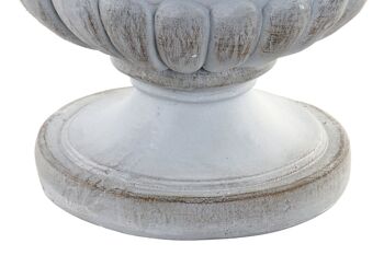 JARDINIÈRE EN FIBRE DE VERRE 49.5X49.5X39.5 GRIS MC200766 3