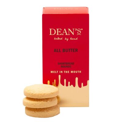 Todas las rondas de galletas de mantequilla de lujo con mantequilla de Dean's