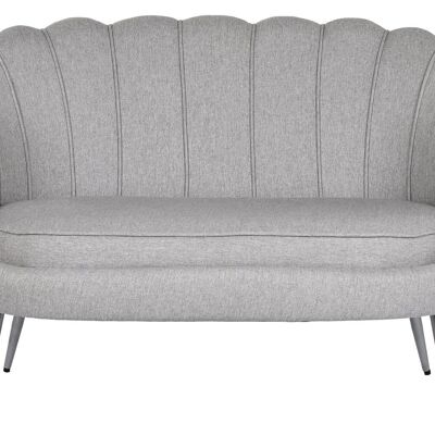 METAL POLYESTER SOFA 130X77X83 GRAY MB210575