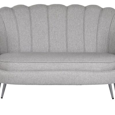 Sofa Poliester Metal 130X77X83 Gris MB210575