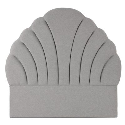 POLYESTER MDF BED HEADBOARD 157X8X160 GRAY MB210579