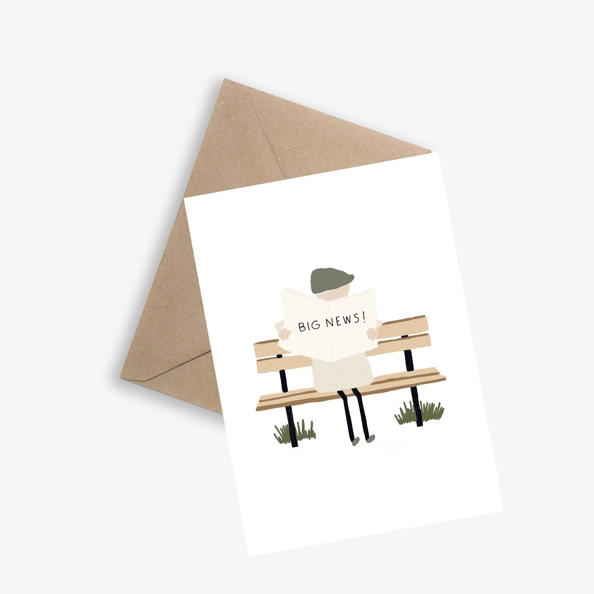 Scheda con messaggio semplice: grandi novità