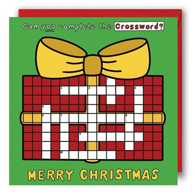 Children's Christmas Crossword Card - Puzzle Card