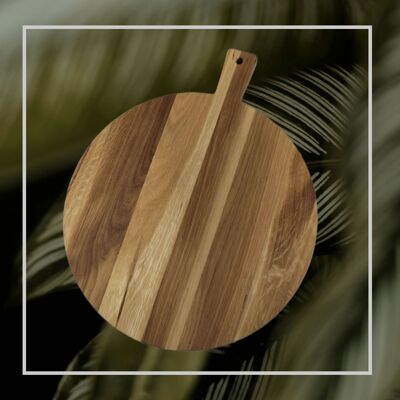 Tabla de cortar/tabla de servir - madera de roble - 35 cm