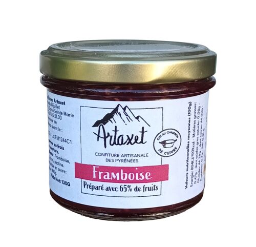 Confiture EXTRA de framboise 120G - 65%de fruits