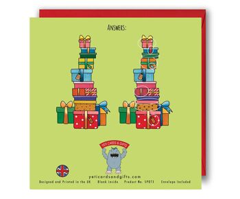 Cherchez la différence - Carte Puzzle de Noël pour enfants 2