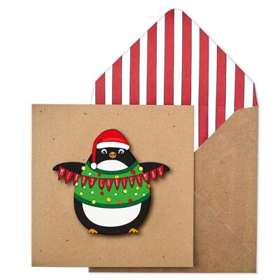 Penguin in Merry Christmas Jumper