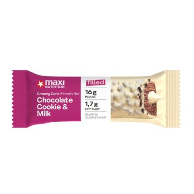 MaxiNutrition Creamy Core Bar Chocolate Cookie & Milk