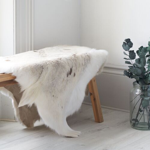 Rare Breed Light Spotted Scandinavian Reindeer Hide