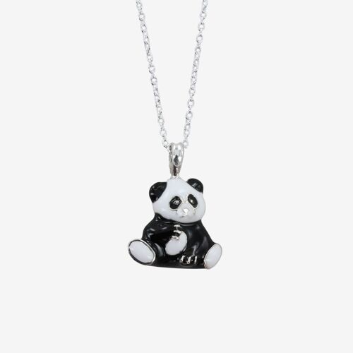 Enamel Panda Necklace